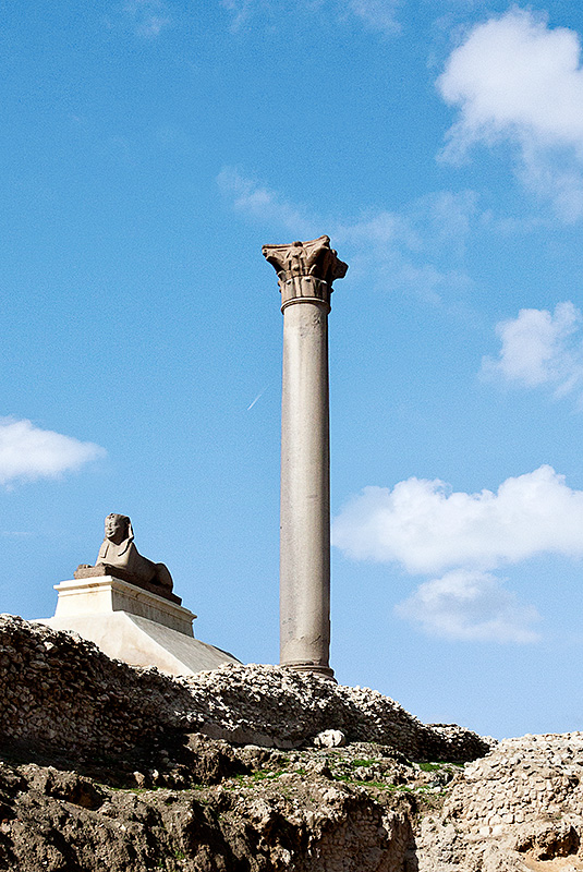 Pompey's Pillar with Sphinx