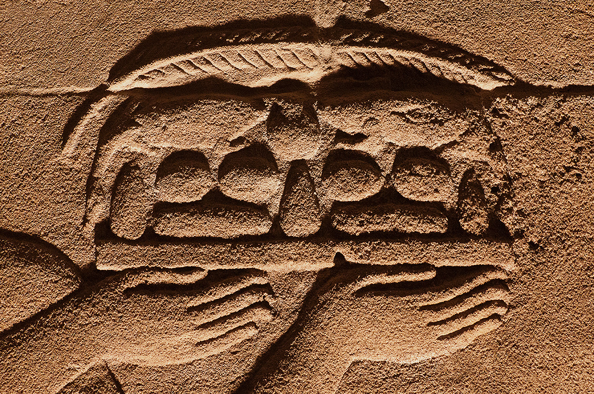 Philae Hands with Food Offerings